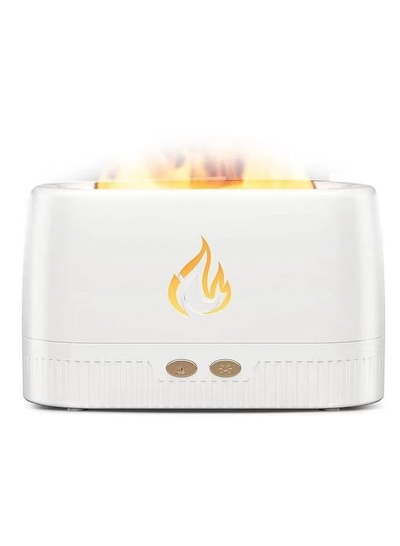 Yuwell Air Aroma Diffuser Humidifier 200ML Flame Aroma Diffuser Aromatherapy Light Mist Atomizer Aroma Essential Oils Auto-Off Protection Aroma Diffuser For Spa Home Yoga Office White-0