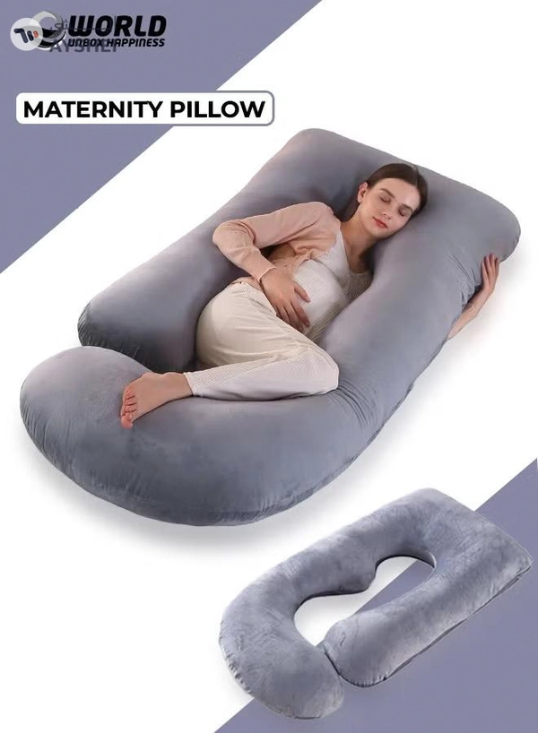 Eworld U-shaped Full Body Pregnancy Pillow, Support for Sleeping Comfort with Legs, Back, Neck