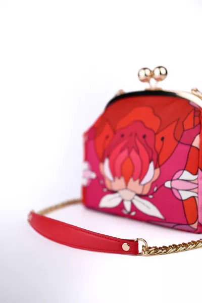 Silk Road - Red Orchid Bag-1