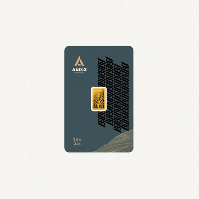 Auriz Minting 2.5g 24K Gold Bar - Variable design-0