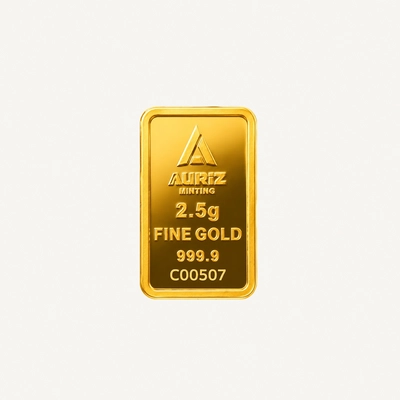Auriz Minting 2.5g 24K Gold Bar - Variable design-4