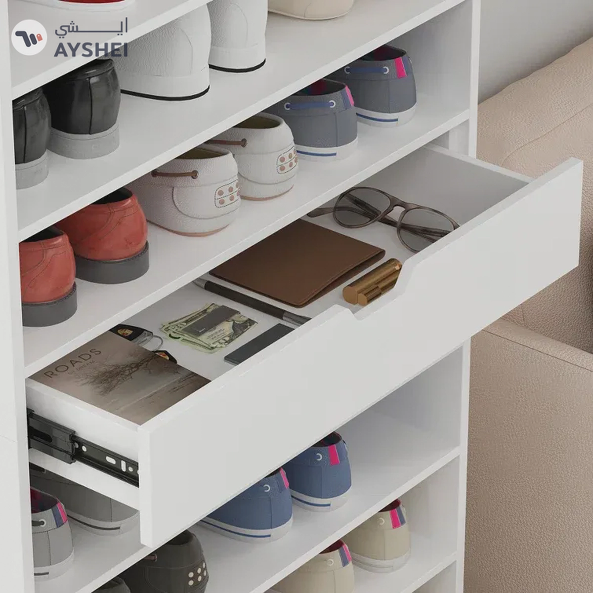 39 Pair Shoe Storage Cabinet-3-3