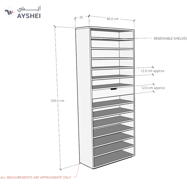 39 Pair Shoe Storage Cabinet