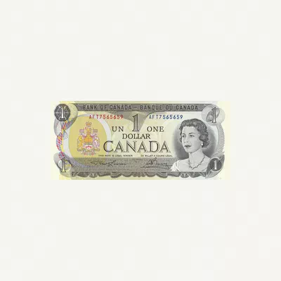 CANADA 1 DOLLAR BANKNOTE 1973-0