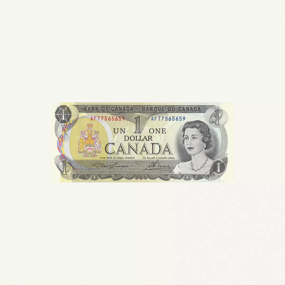 CANADA 1 DOLLAR BANKNOTE 1973