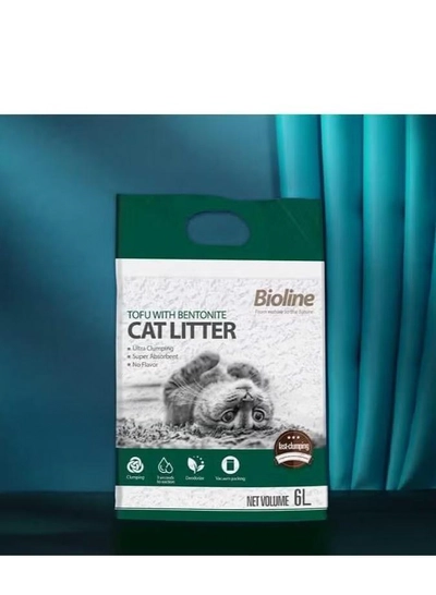 Bioline Tofu With Bentonite Cat Litter 6L-1