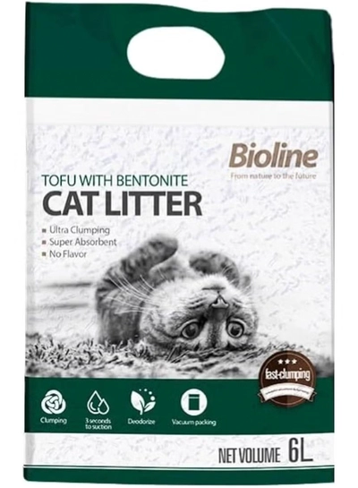 Bioline Tofu With Bentonite Cat Litter 6L-0