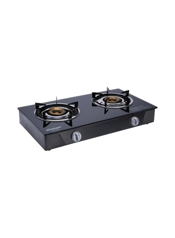 NUSHI 2-Burner Glass Top NS-204 Black