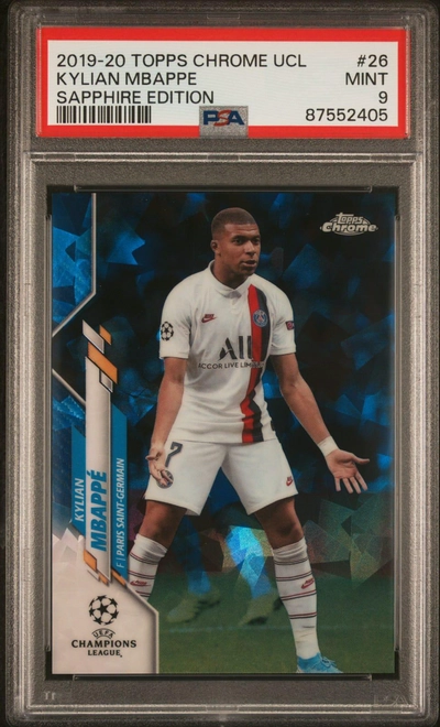 Kylian Mbappe 2019-2020 Topps Chrome France PSA 9-0