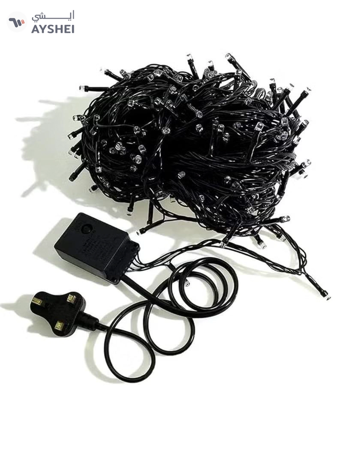Yuwell 100 Meter 480 LED String Lights Decoration Lights RGB Light 8 Modes Led Light Black Wire For Home Decorations Ramadan Lights Indoor & Outdoor Decoration Ramadan Decoration Light Diwali Lights Curtain Lights With 3-Pin UK Plug-2-2
