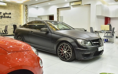 EXCELLENT DEAL for our Mercedes Benz C63 AMG ( 2013 Model ) in Black Color GCC Specs-2