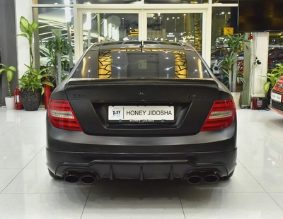 EXCELLENT DEAL for our Mercedes Benz C63 AMG ( 2013 Model ) in Black Color GCC Specs-4
