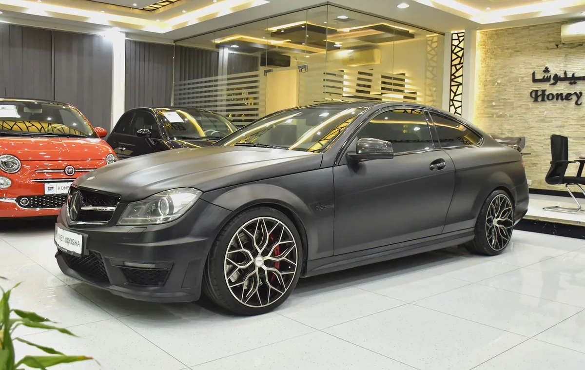 EXCELLENT DEAL for our Mercedes Benz C63 AMG ( 2013 Model ) in Black Color GCC Specs-1-1