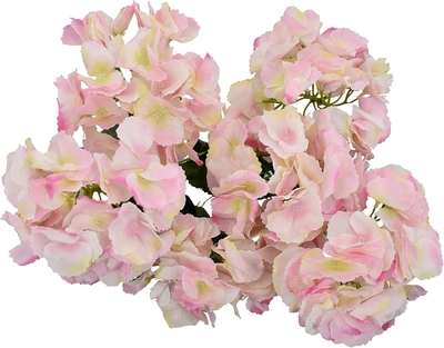 Yatai 5 Heads Silk Hydrangea Flowers Artificial Plants For Multiple Occasions-0