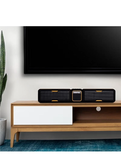 Geepas Bluetooth Speaker | with Hands-Free Calls | BT/USB/TF/FM/AUX |1500mAh Battery | Ideal for Parties, Movies, Playing Games | GMS11141UK Black-3