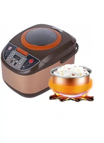 5L Smart Multi Cooker Electric Rice Cooker With Advanced Fuzzy Logic Digital Display Non-Stick Pot Large Viewing Window 12 Functions Soup Steam Porridge Cake Keep Warm Timer For Family-5