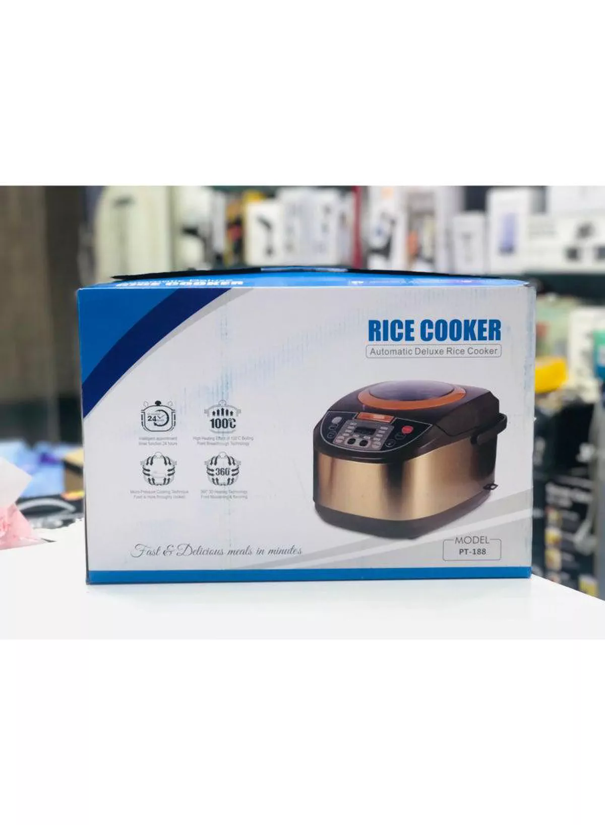 5L Smart Multi Cooker Electric Rice Cooker With Advanced Fuzzy Logic Digital Display Non-Stick Pot Large Viewing Window 12 Functions Soup Steam Porridge Cake Keep Warm Timer For Family