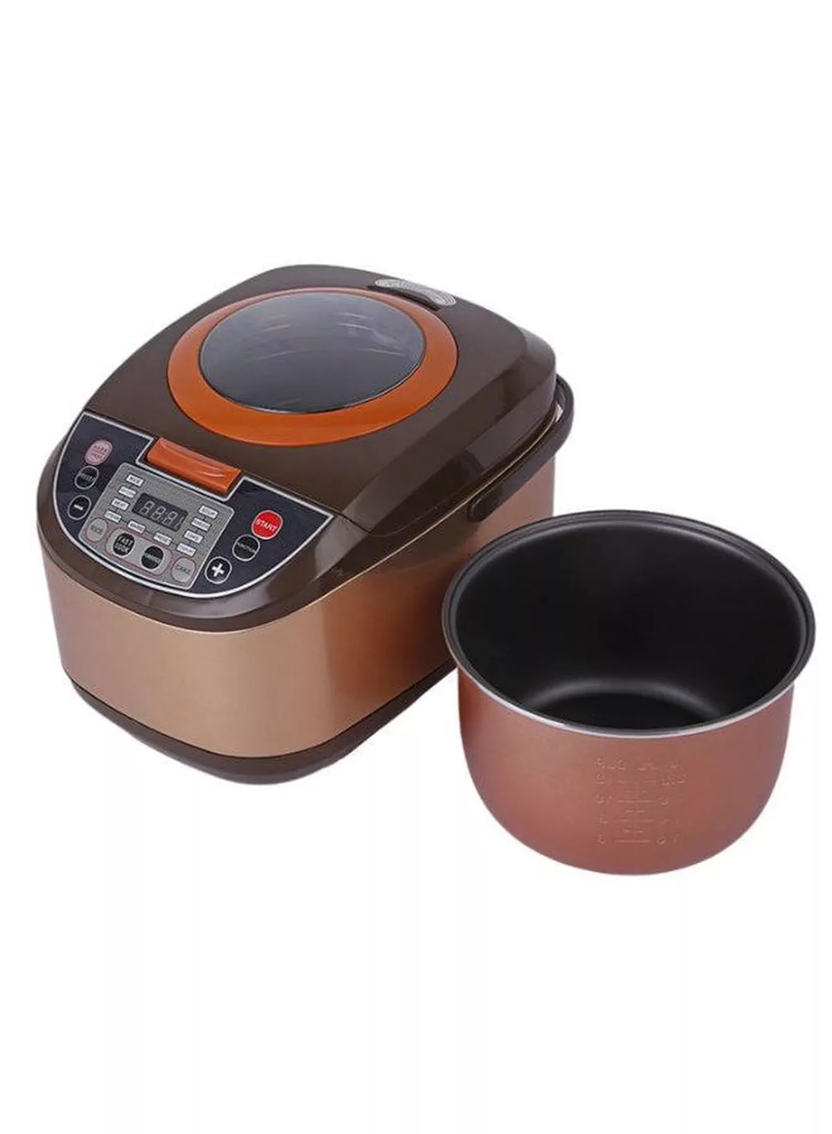 5L Smart Multi Cooker Electric Rice Cooker With Advanced Fuzzy Logic Digital Display Non-Stick Pot Large Viewing Window 12 Functions Soup Steam Porridge Cake Keep Warm Timer For Family-2-2