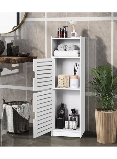 Eworld Versatile Slim Waterproof Bathroom Storage Cabinet-7
