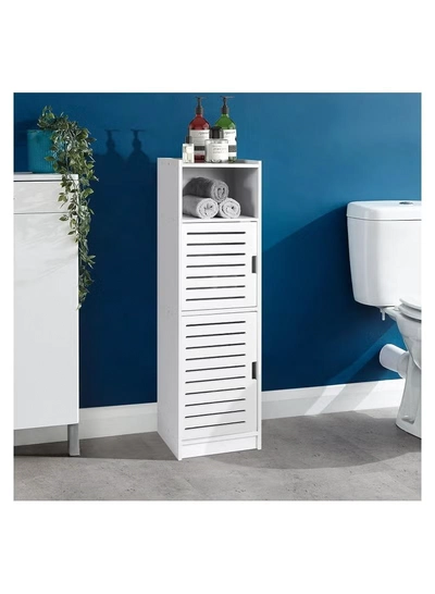 Eworld Versatile Slim Waterproof Bathroom Storage Cabinet-8