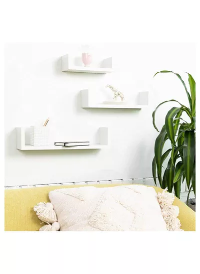 Set of 3 Wall Mounted Floating Shelf for Decorative and other Stuff-5