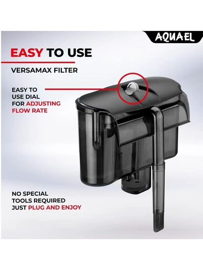  AQUARIUM Aquael VersaMax 2 External Filter [Max Flow:800 l/h] For 40-200 Litres Aquarium-1