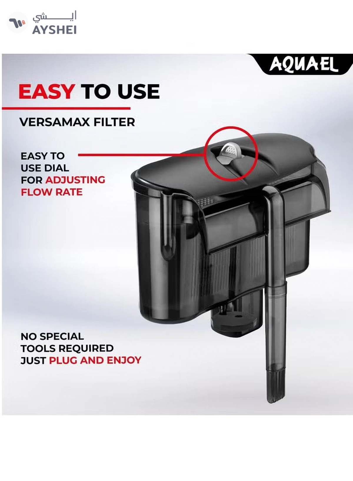  AQUARIUM Aquael VersaMax 2 External Filter [Max Flow:800 l/h] For 40-200 Litres Aquarium-1-1