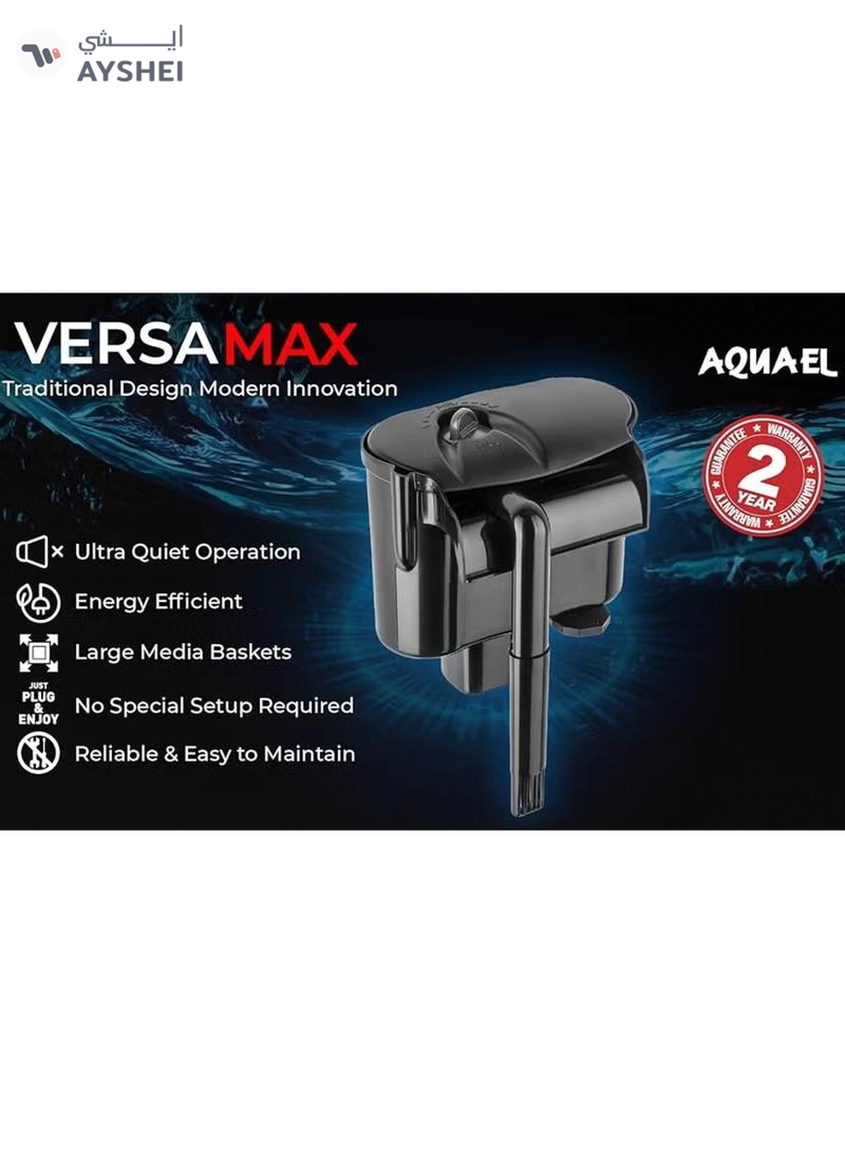  AQUARIUM Aquael VersaMax 2 External Filter [Max Flow:800 l/h] For 40-200 Litres Aquarium-2-2