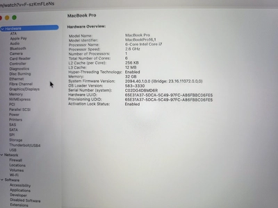 apple macbook pro 2019-2