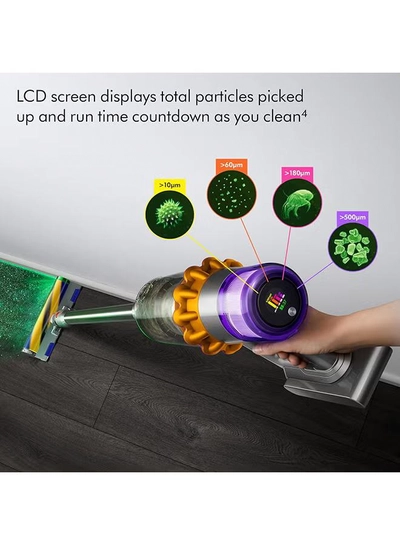 dyson Detect Submarine​ Wet & Dry Vacuum 660 W V15 Detect Submarine Yellow/Nickel-3