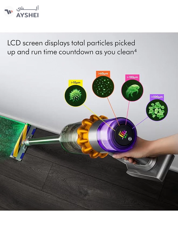 dyson Detect Submarine​ Wet & Dry Vacuum 660 W V15 Detect Submarine Yellow/Nickel