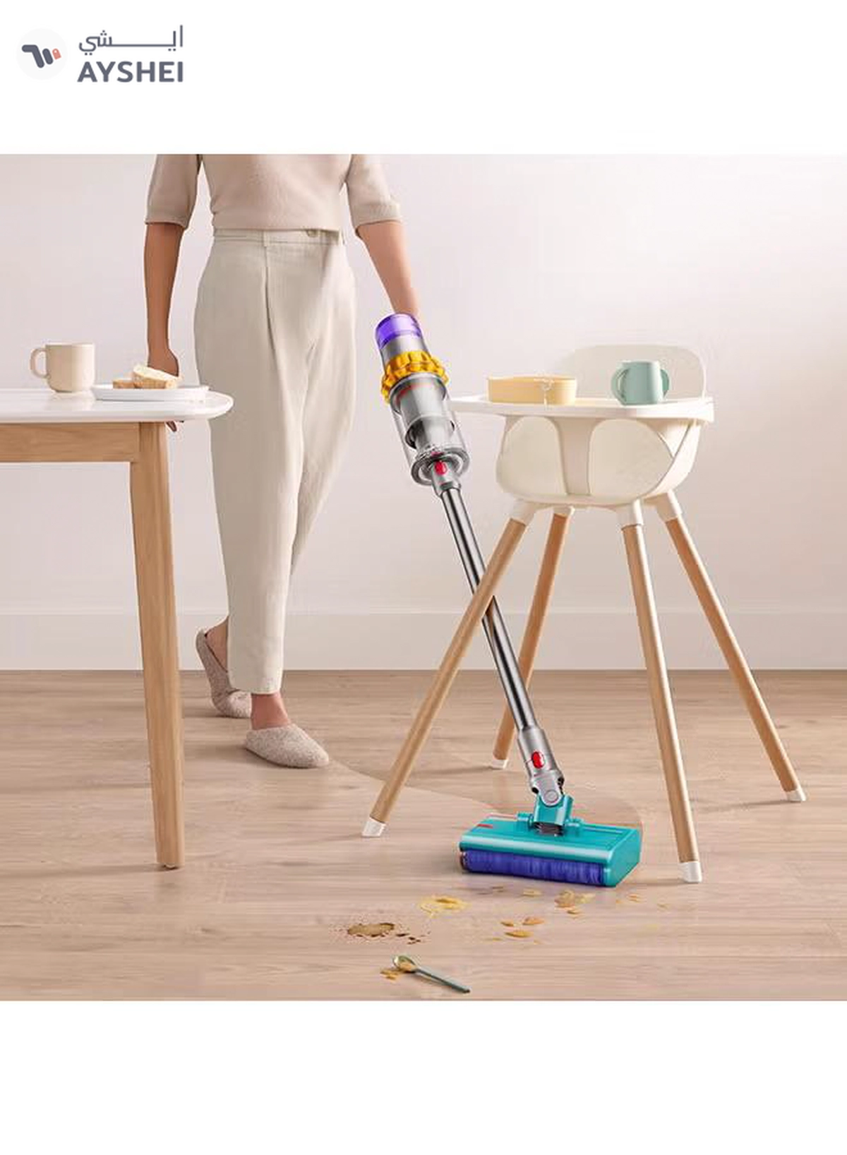 dyson Detect Submarine​ Wet & Dry Vacuum 660 W V15 Detect Submarine Yellow/Nickel-4-4