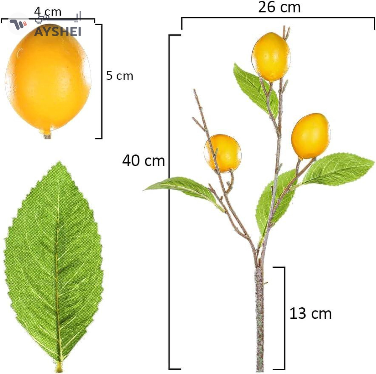 Yatai Artificial Fruit Branch, Realistic Look and Touch Fruit Branches for Decorating Vase-2-2