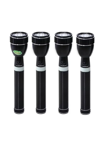 Olsenmark 4-In-1 Rechargeable LED Flashlight Black-0
