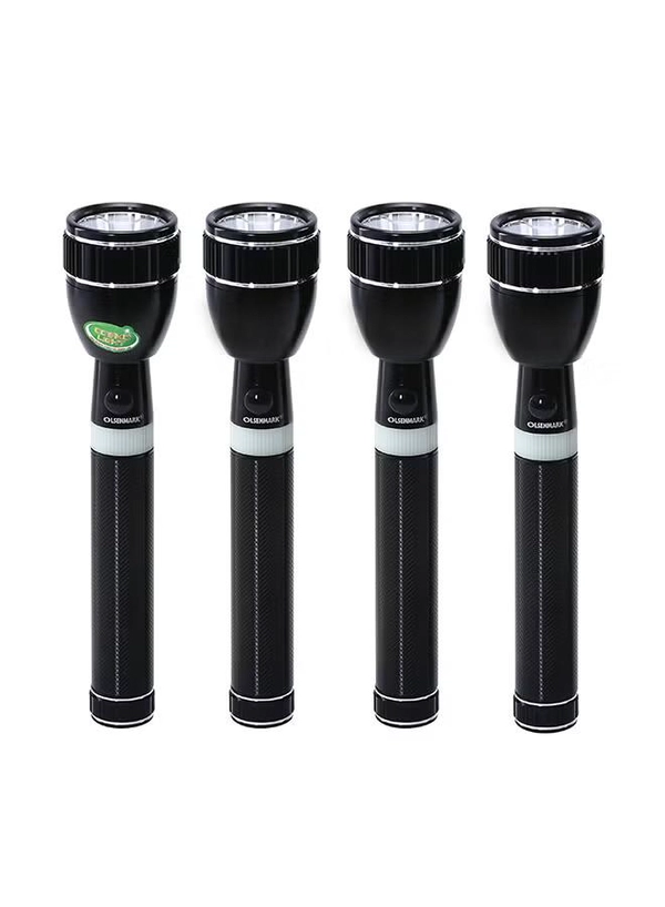 Olsenmark 4-In-1 Rechargeable LED Flashlight Black