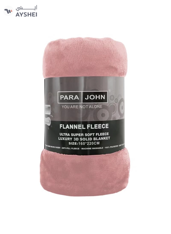 PARAJOHN Flannel Fleece Blanket Double (200x230) For All Season, Fluffy Blanket Warm Bed Throws For Sofa & Bed, Comfortable And Soft Double Flannel Fleece Blanket