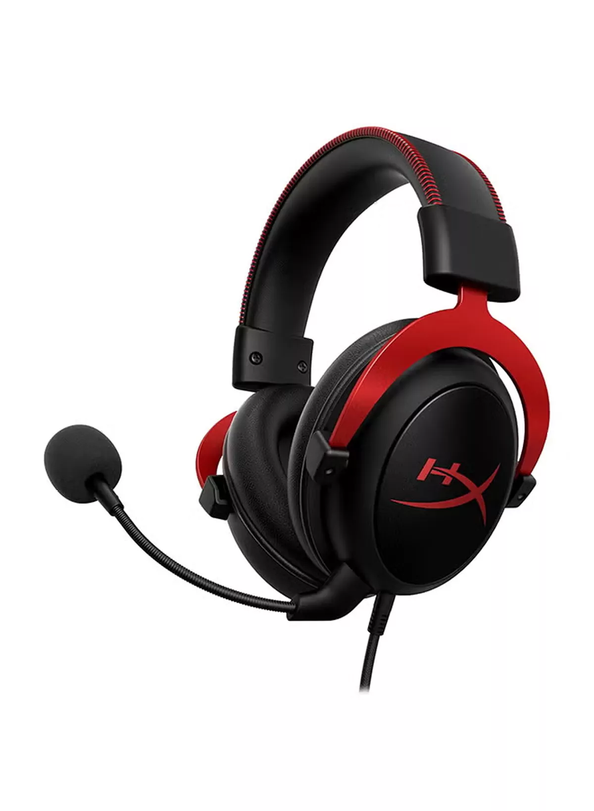 HyperX Cloud II Gaming Headset - 7.1 Surround Sound - Memory Foam Ear Pads - Durable Aluminum Frame - Multi Platform Headset - Works with PC, PS4, PS4 PRO, Xbox One, Xbox One S - Red-4P5M0AA