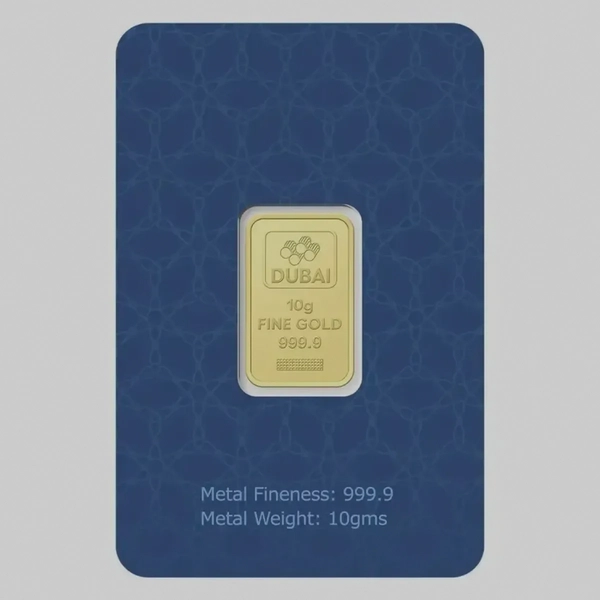 Dubai Gold 10 Grams Pure 999.9 Fine Gold Bar