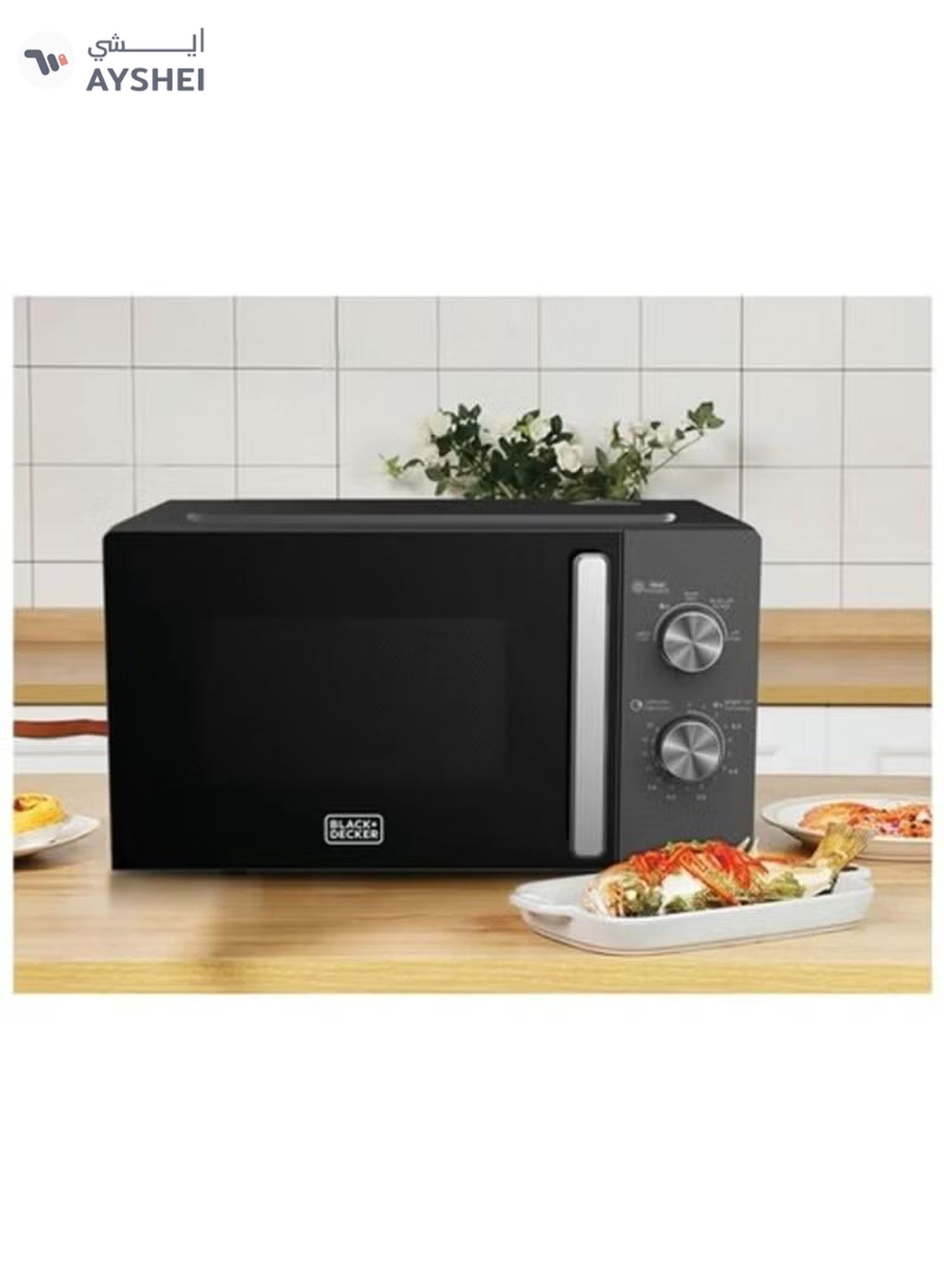 BLACK+DECKER Solo Microwave Oven 20 L 700 W MZ2015P-B5 Black-3-3