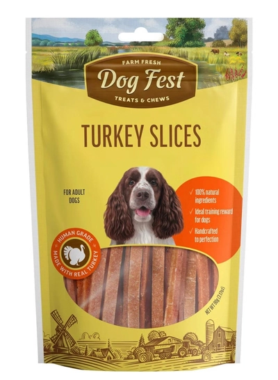 Dog Fest Turkey Slices For Adult Dogs[Weight - 90g]-0