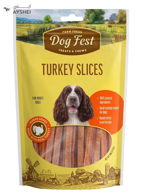 Dog Fest Turkey Slices For Adult Dogs[Weight - 90g]