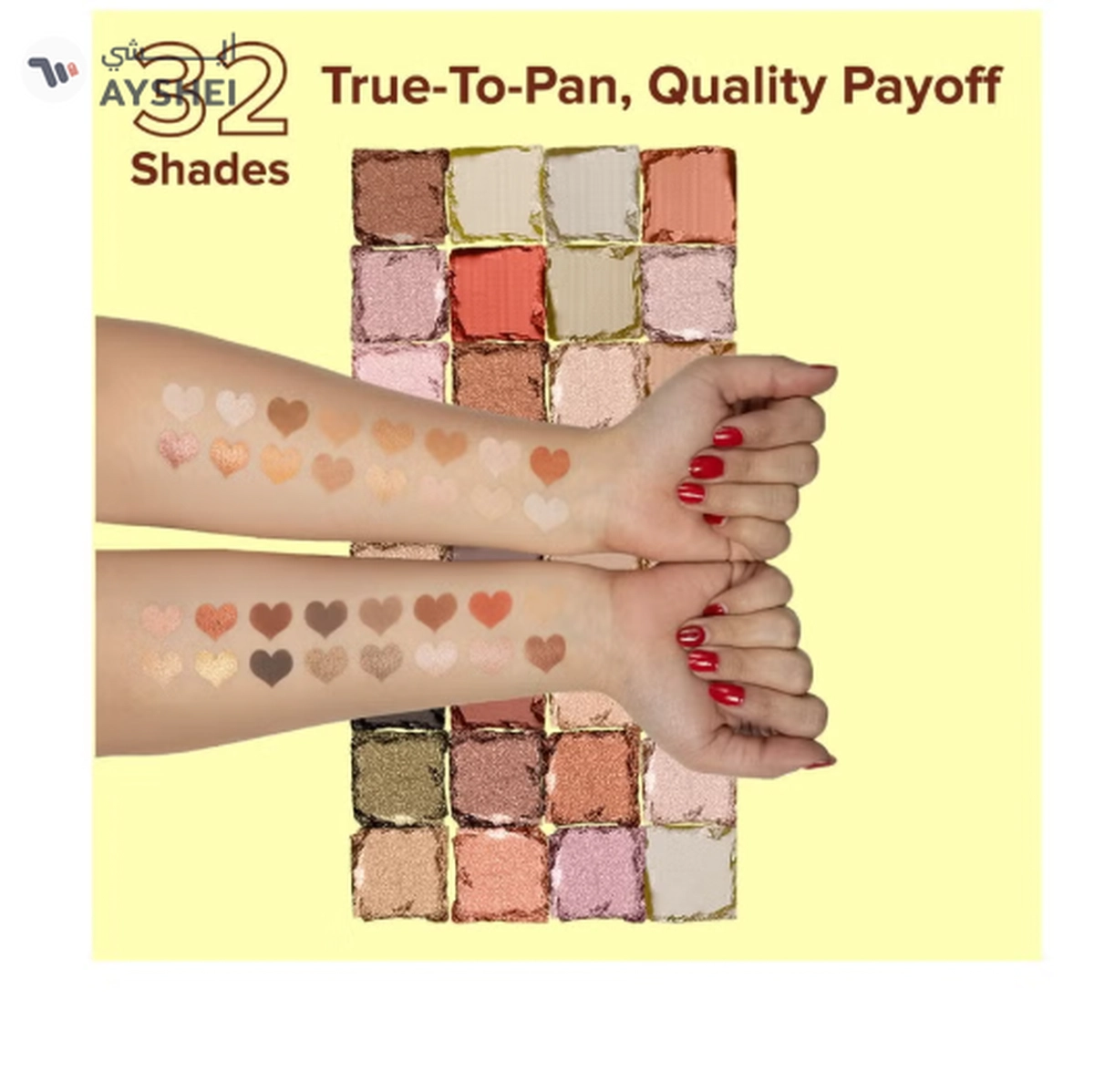 FOREVER52 Naturals 32 Color Eyeshadow Palette Radiant Prism-1-1