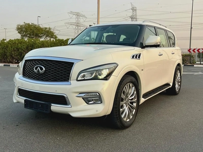 Pristine Infiniti QX80 Luxury 2016 | GCC Specs | Full Service History-0