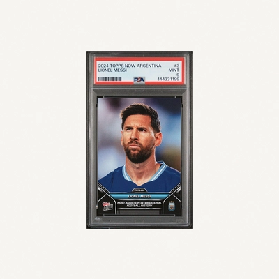 Lionel Messi 2024 Topps Now Argentina PSA 9-0