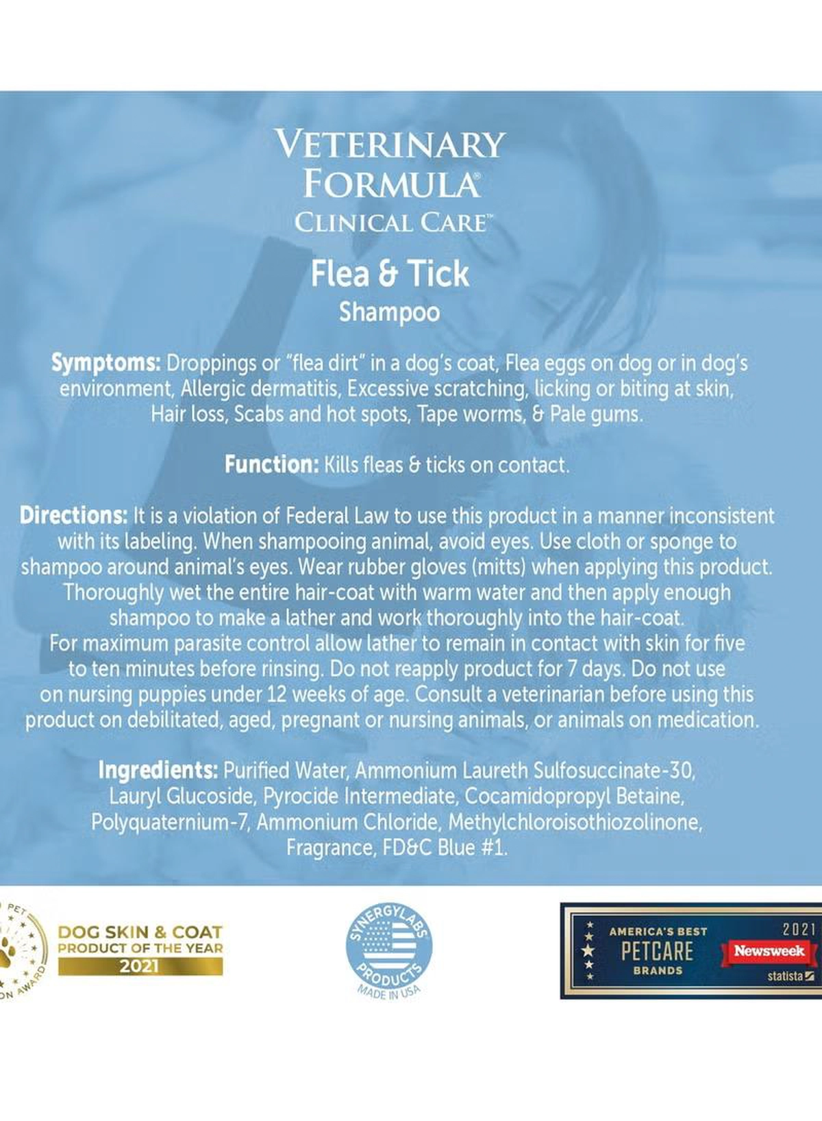 Veterinary Formula Synergy Labs Veterinary Formula Clinical Care Flea & Tick Shampoo 473ml-4-4