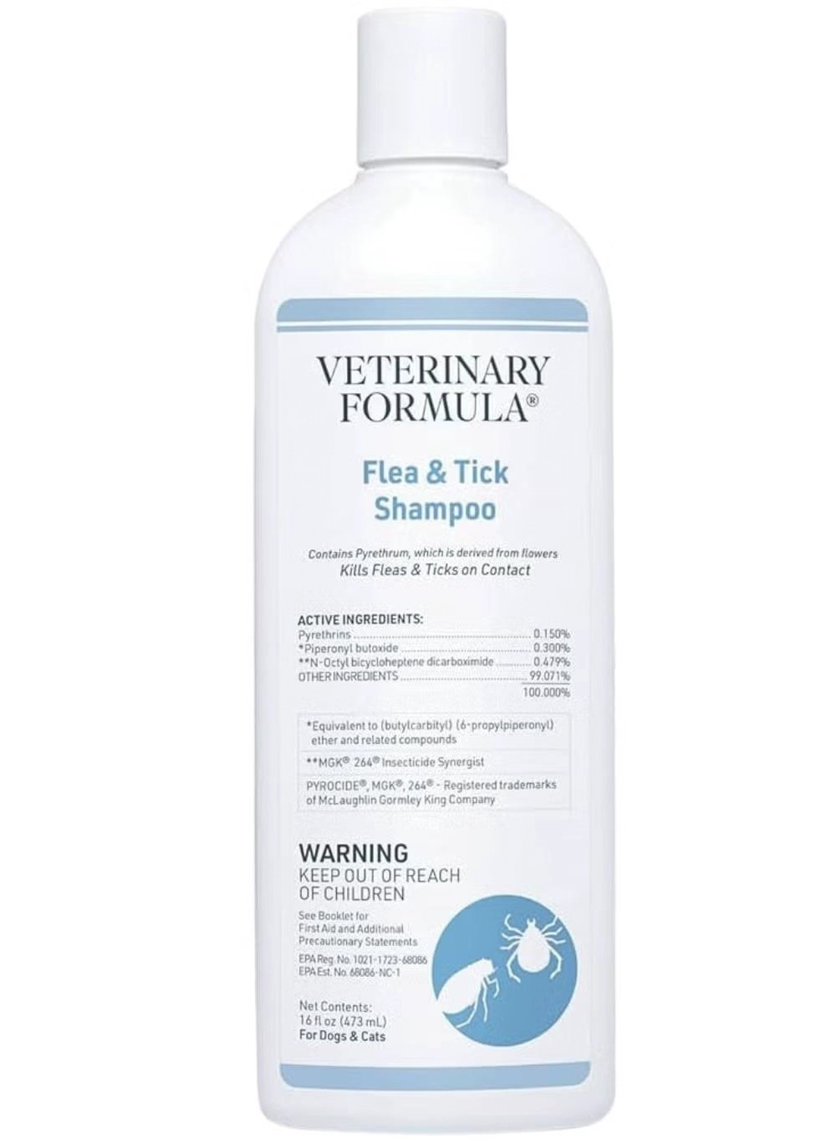 Veterinary Formula Synergy Labs Veterinary Formula Clinical Care Flea & Tick Shampoo 473ml
