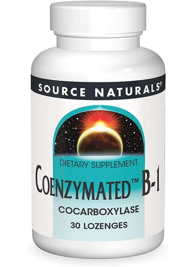 Source Naturals Coenzymated B-1, 25 mg, 30 Lozenges-0