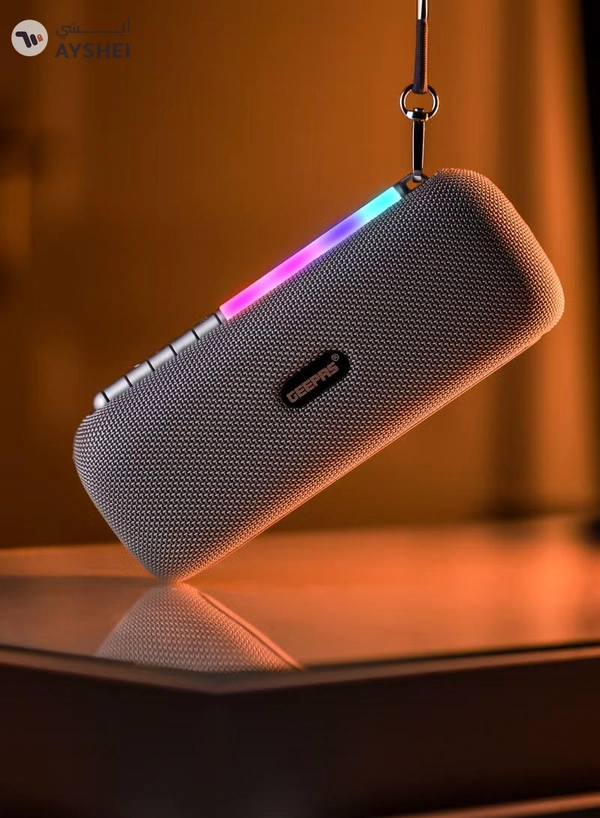 Geepas Rechargeable Bluetooth Speaker GMS11172, Bluetooth, TWS Function and FM Radio, Lightweight and Portable Design, Hands-Free Calling, Grey, 2 Years Warranty