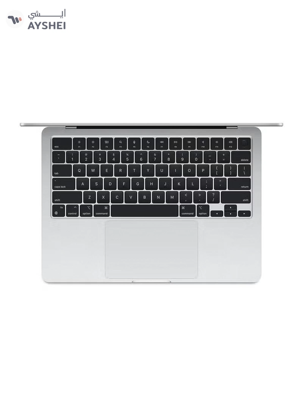 Apple New 2025 MacBook Air MW0W3 13-Inch Display, Apple M4 Chip 10-Core CPU 8-Core GPU Processor/16GB RAM/256GB SSD/macOS English/Arabic Silver