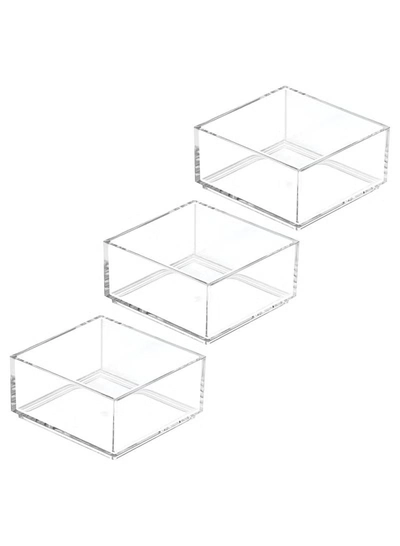 Eworld Set of 6 Clear Stackable Plastic Storage Containers-1